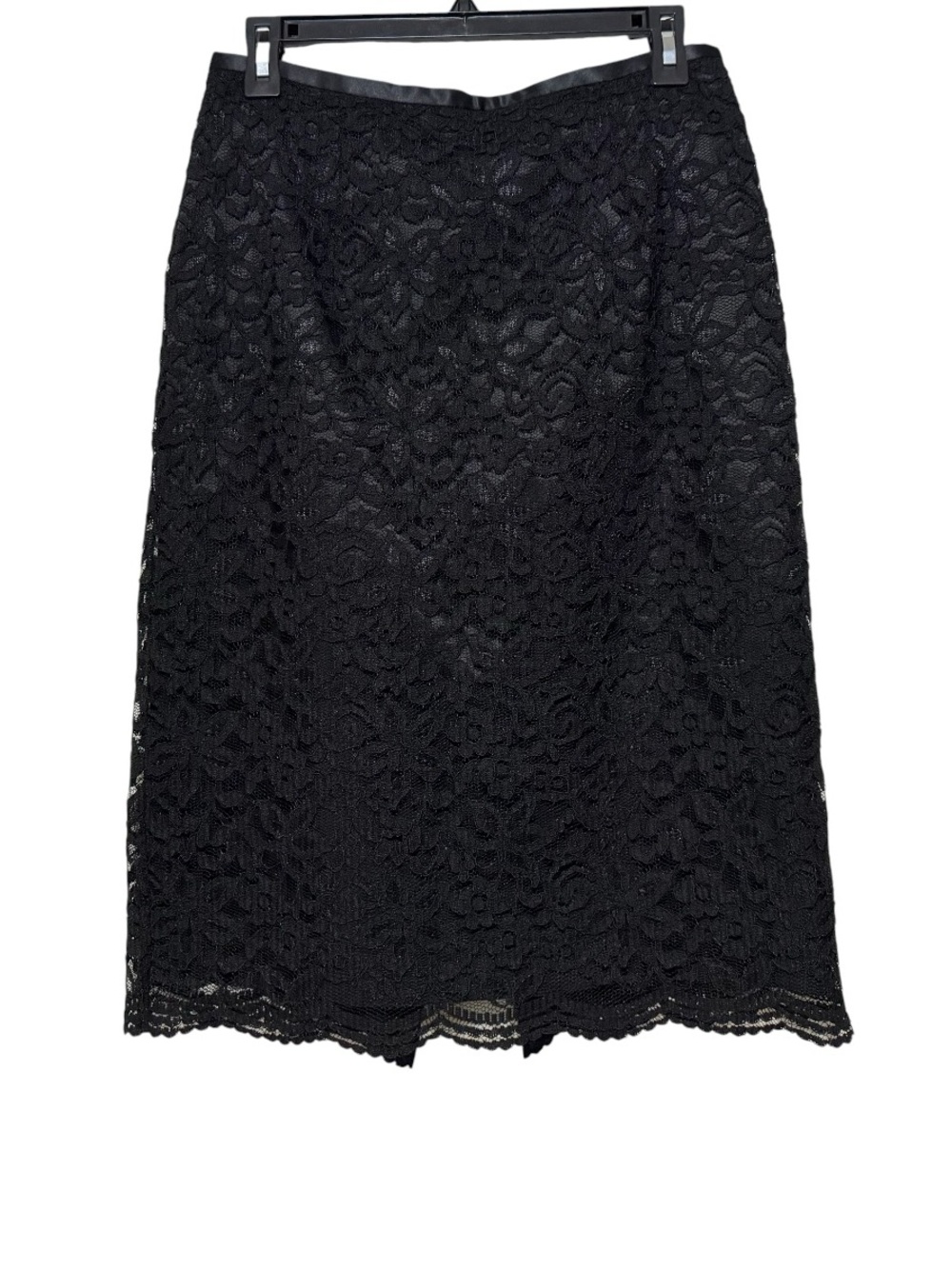 LOFT Black Lace Midi Skirt - Picture 1 of 3